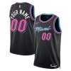 Maillot Homme Miami Heat Personnalisable 2025-26 Nike City Edition Noir Swingman